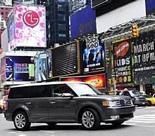 The all-new 2009 Ford Flex on the streets of New York City.